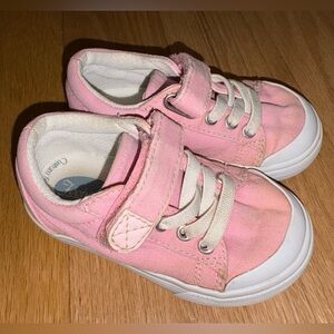 FOOTMATES Jordan Canvas Sneakers Shoes Bubblegum Pink Size 5 Infant Toddler Girl